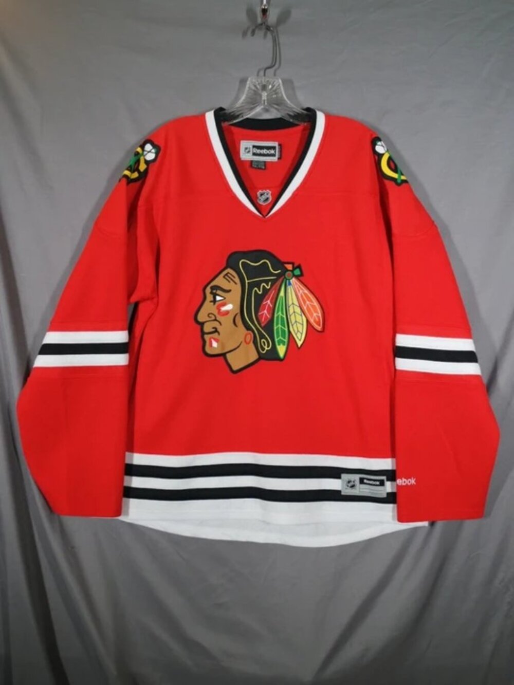 Reebok Chicago Blackhawks NHL Hockey Jersey Women’s XXL Red Long Sleeve